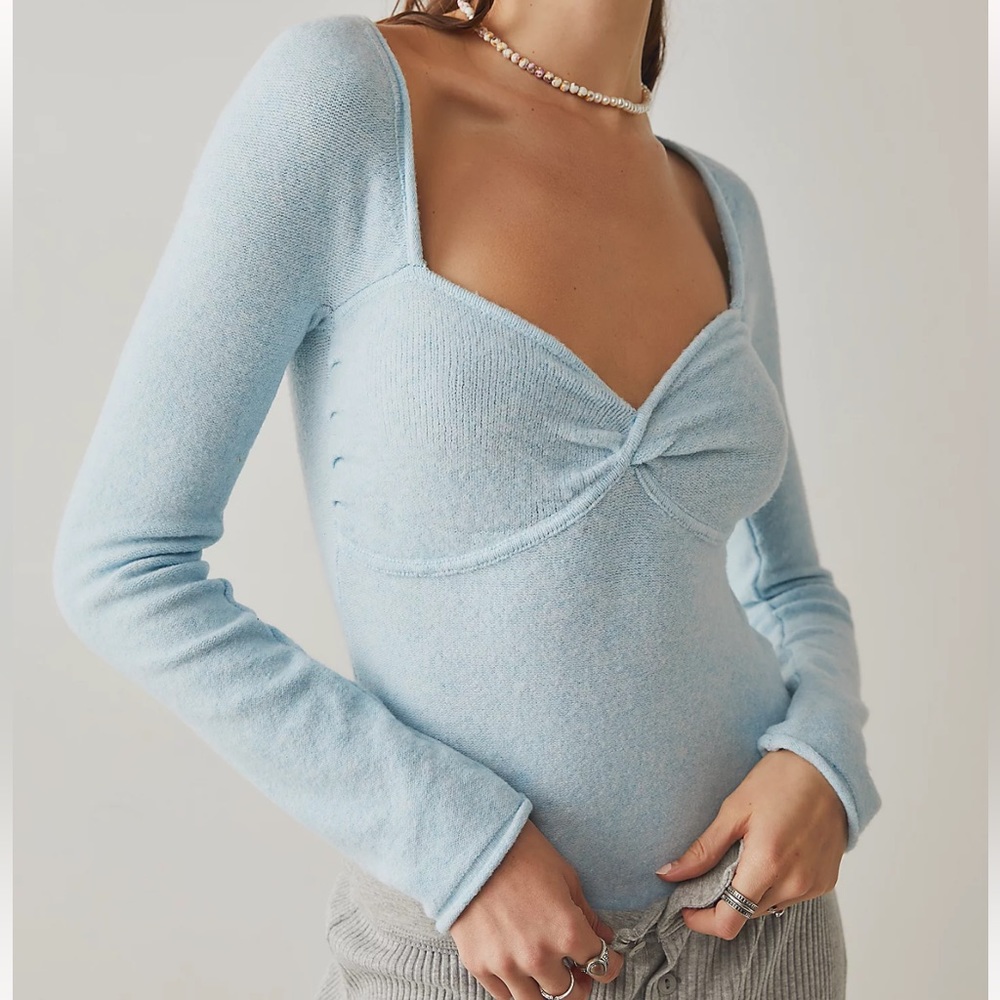 Free People She So Fine Bodysuit Tan Size M NWOT